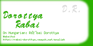 dorottya rabai business card